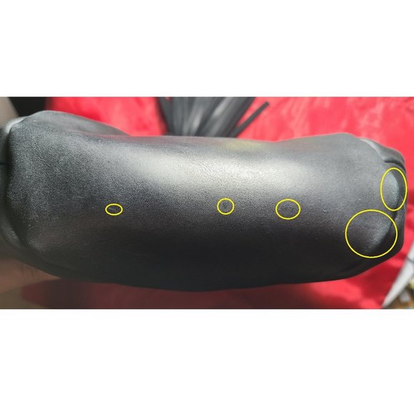 Able Bucket Purse - Tassel Black Leather Ethical Fair Trade Mod Twee Festival - Picture 9 of 15